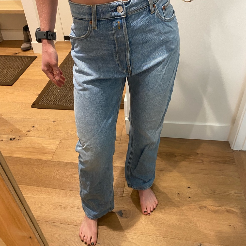 Love Blue Relaxed Jeans with Lived-In Look
